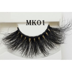 Longer thicker 25mm natural eyelashes wholesale - A 