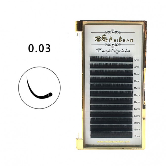 0.03 Volume Lash Extensions Manufacture High Quality Lashes-V
