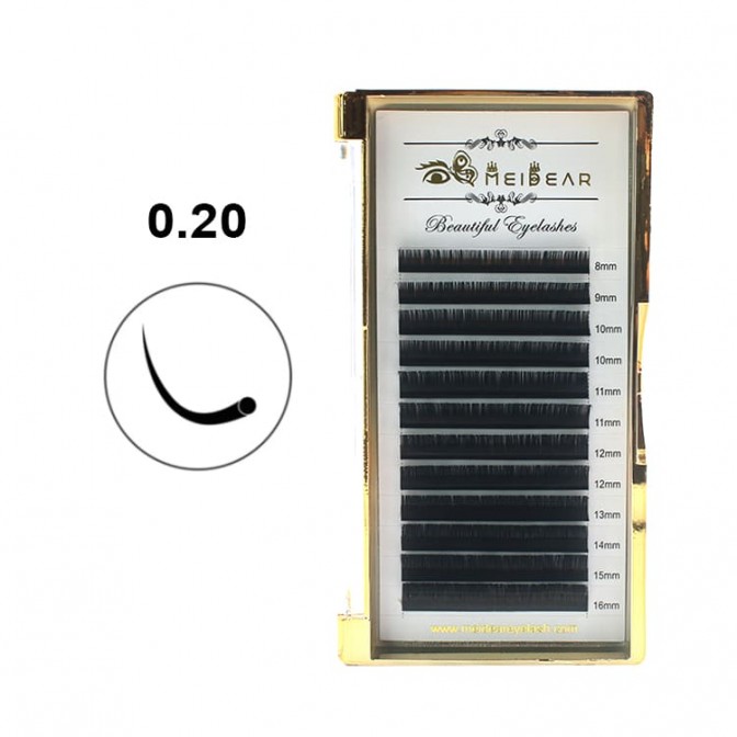 0.20 Classical High Quality Eyelashes Wholesale By Professional Chinese Eyelash Factory - V